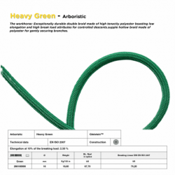 Corde de rappel Heavy Green | Gleistein™