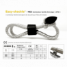 Dispositif d'ancrage textile, mousqueton EN795-B | Easy Snap-shackle®