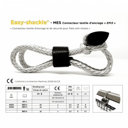 Easy Snap-shackle® textile anchoring device, carabiner EN795-B