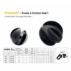 Freenub® heavy-duty retention pulley