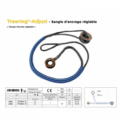 Sangle d'ancrage / Fausse fourche réglable | Treering-Adjust®